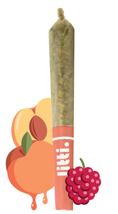 litti Pushn' Peach Infused Prerolls 5x0.5g